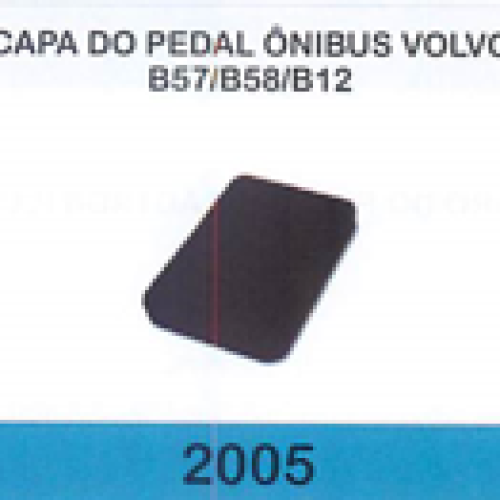 CAPA DO PEDAL ONIBUS VOLVO B57/B58/B12