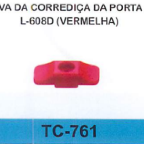 TRAVA DA CORREDICA DA PORTA MB L-608D (VERMELHA)